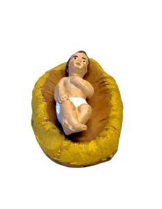 Gesù bambino in terracotta per statue da 12 cm 2