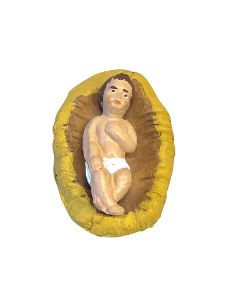 Gesù bambino in terracotta per statue da 12 cm
