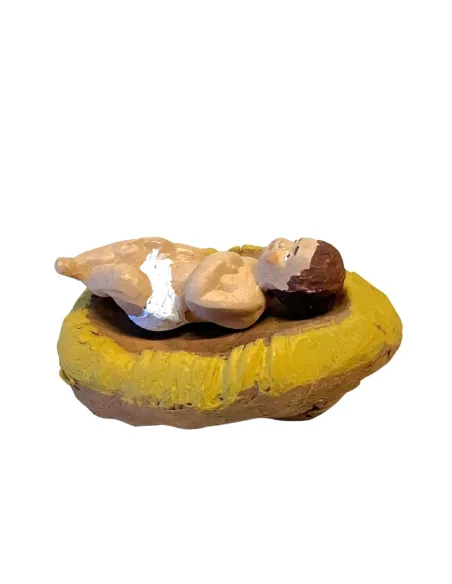 Gesù bambino in terracotta per statue da 12 cm