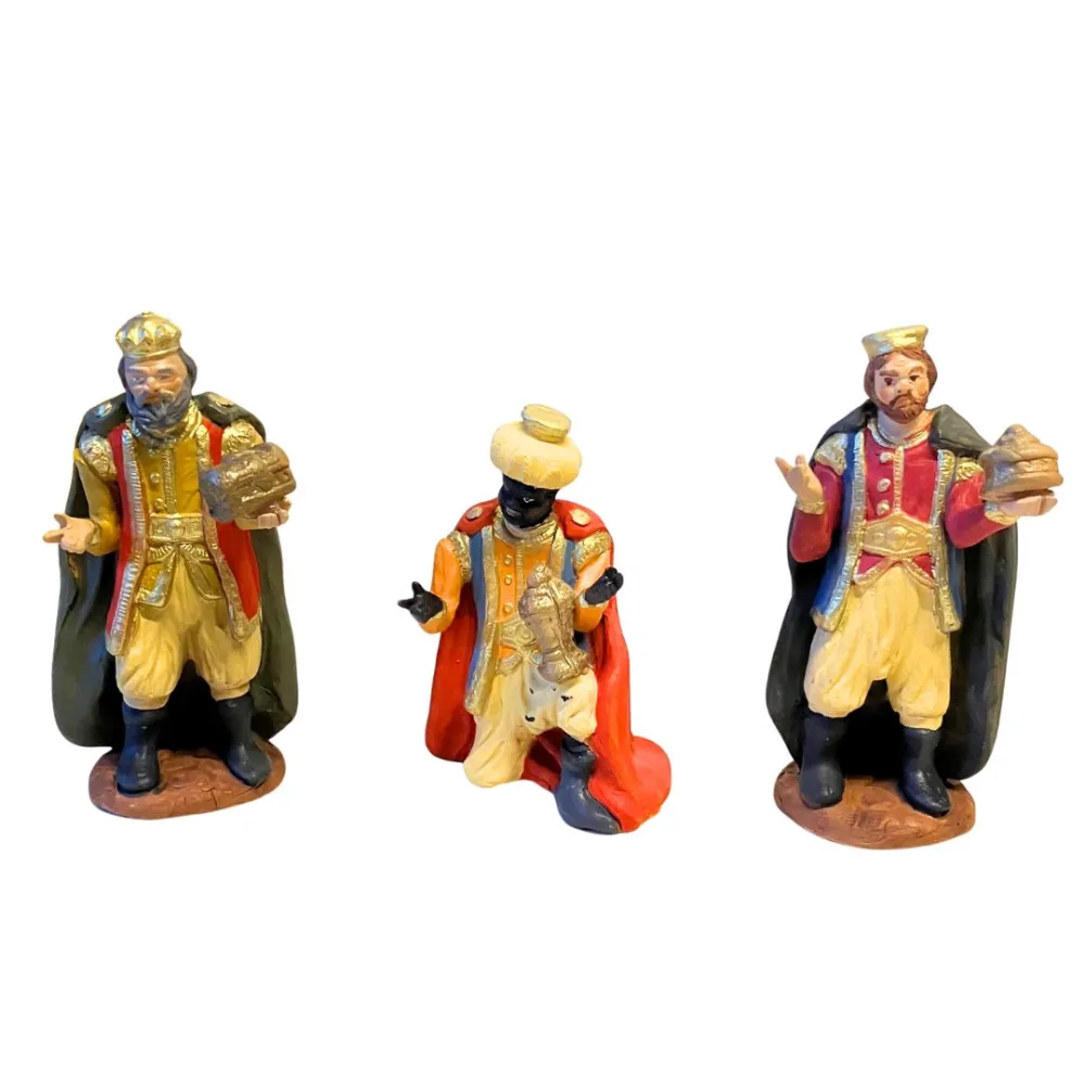 12 cm Terracotta Set of the Three Wise Men