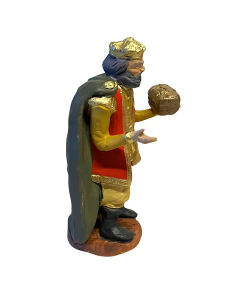 12 cm Terracotta Wise Man Bearing Gold
