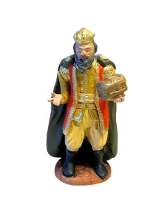 12 cm Terracotta Wise Man Bearing Gold