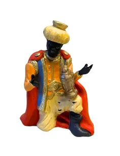 Terracotta Kneeling Wise Man Bearing Frankincense for 12 cm Nativity Figures