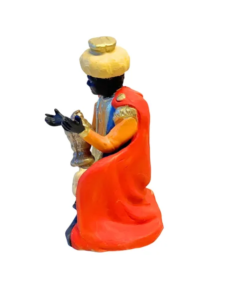 Terracotta Kneeling Wise Man Bearing Frankincense for 12 cm Nativity Figures