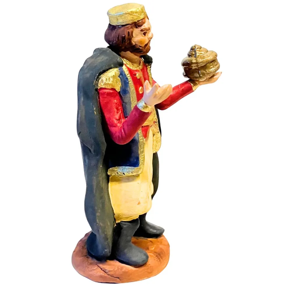 12 cm Terracotta Wise Man Bearing Myrrh