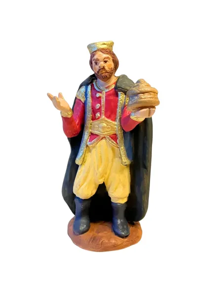 12 cm Terracotta Wise Man Bearing Myrrh