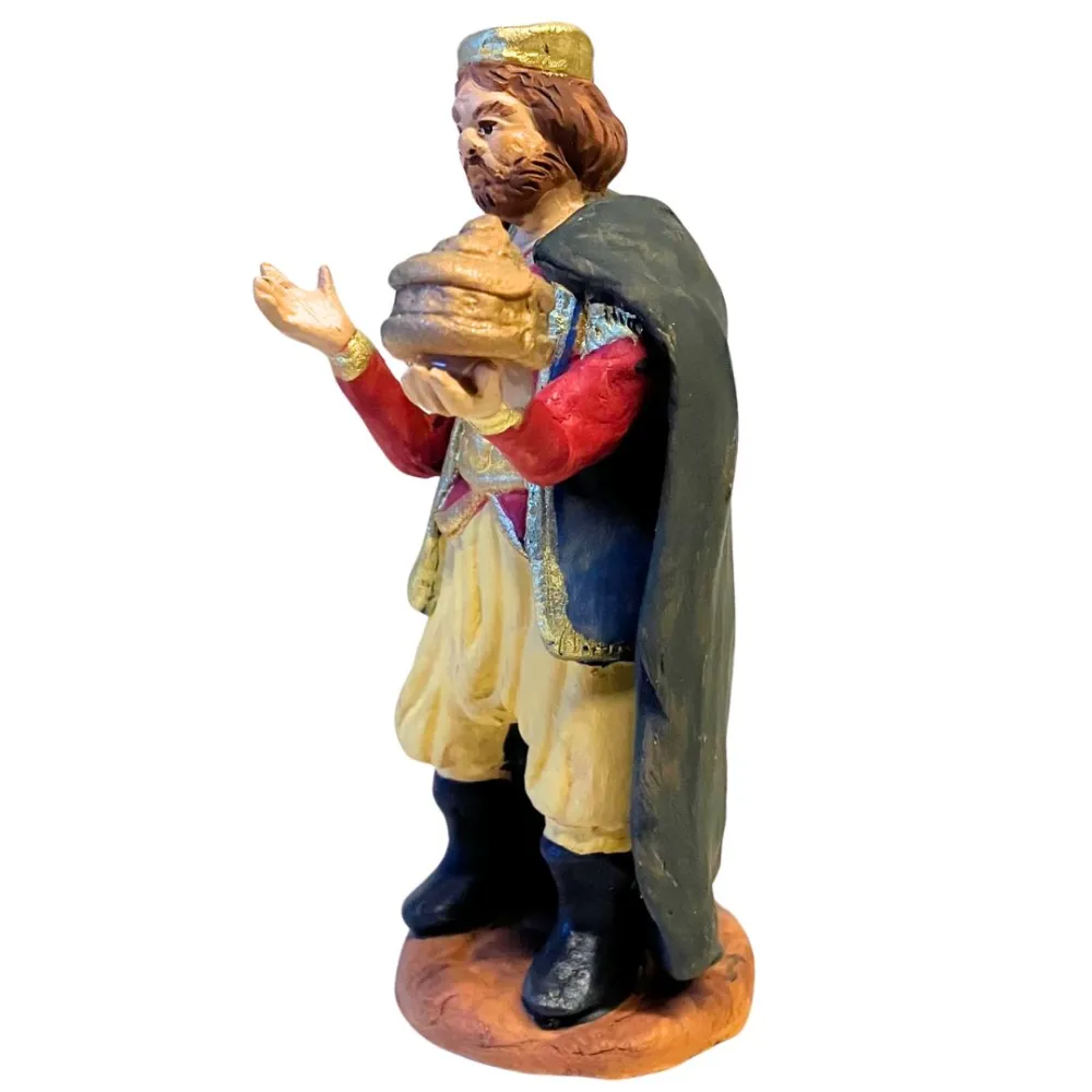 12 cm Terracotta Wise Man Bearing Myrrh