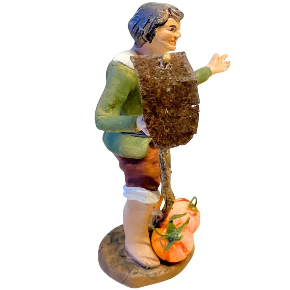 12 cm Terracotta Farmer with Hoe