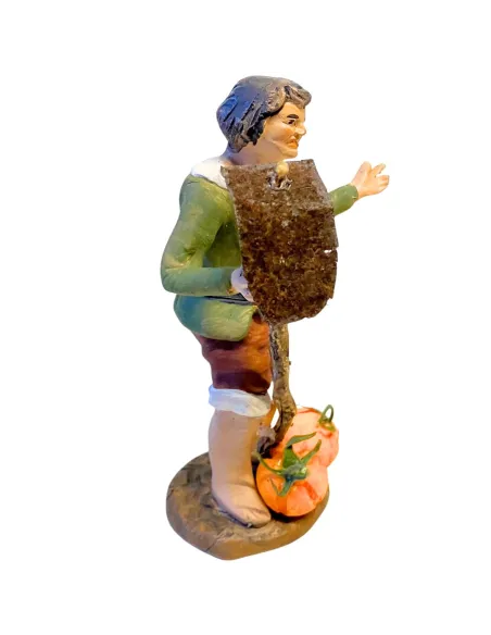 12 cm Terracotta Farmer with Hoe