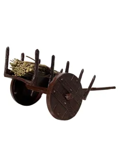 PVC Cart with Firewood Bundle for 8–10 cm Nativity Figures 2