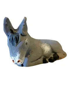Asino in terracotta per statue da 7 cm