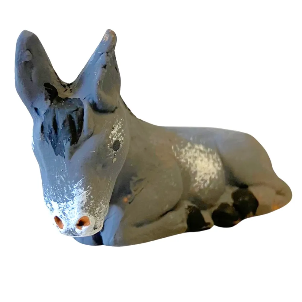 Terracotta Donkey for 7 cm Nativity Figures