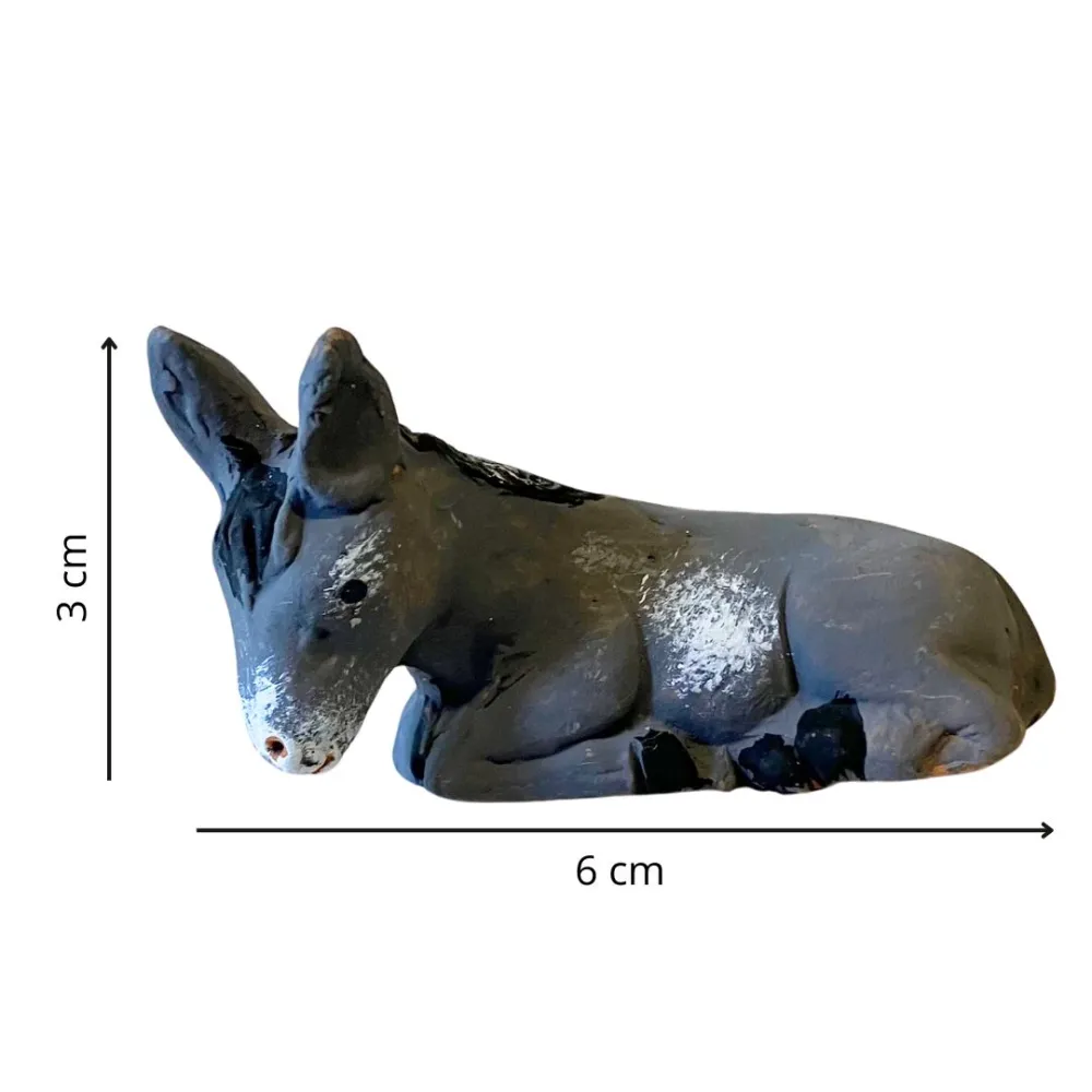 Terracotta Donkey for 7 cm Nativity Figures