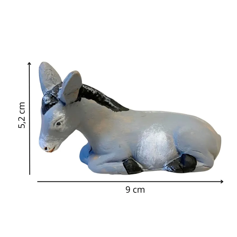 Terracotta Donkey for 10 cm Nativity Figures