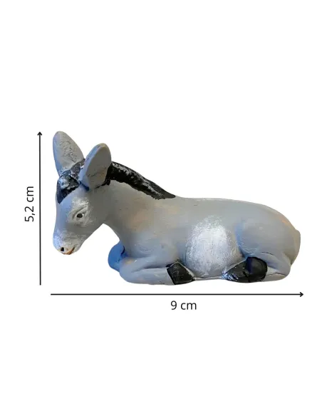 Asino in terracotta per statue da 10 cm