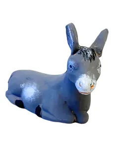 Asino in terracotta per statue da 12 cm