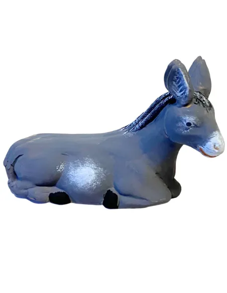 Asino in terracotta per statue da 12 cm