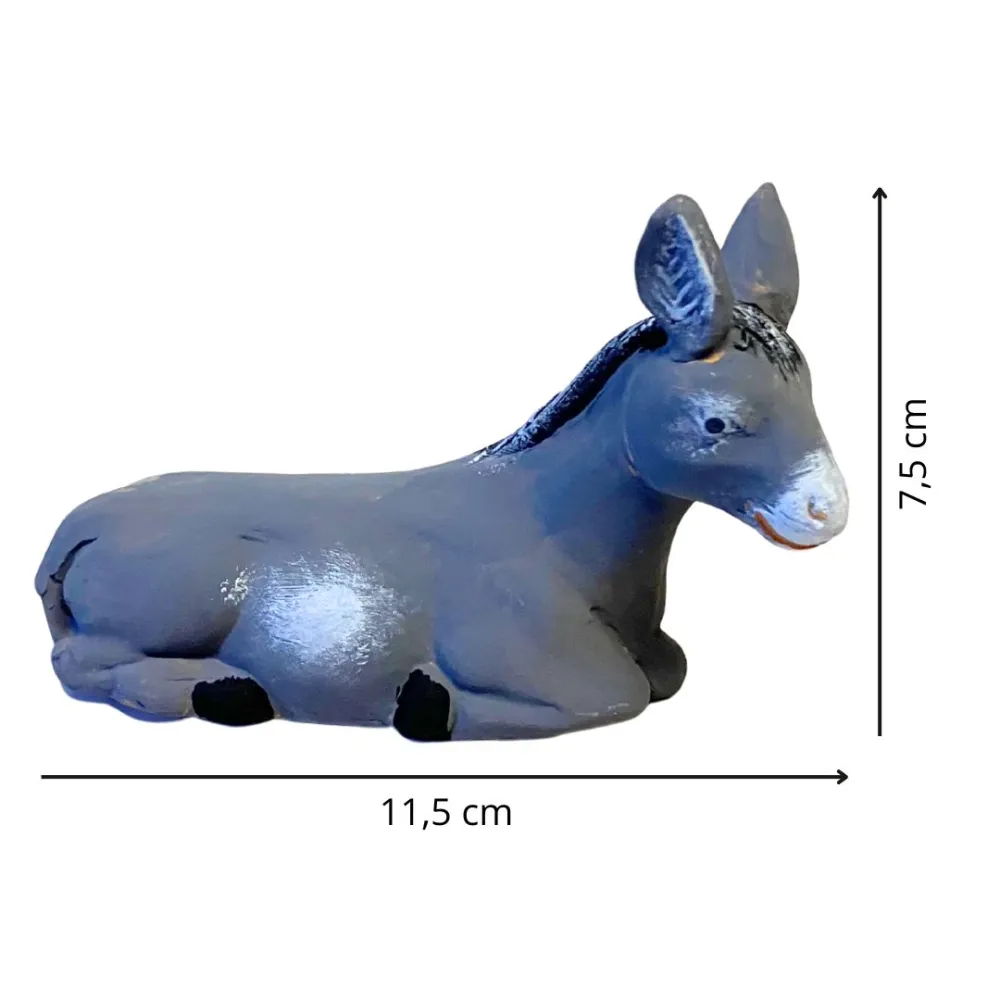 Terracotta Donkey for 12 cm Nativity Figures