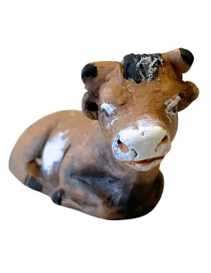 Bue in terracotta per statue da 7 cm 2