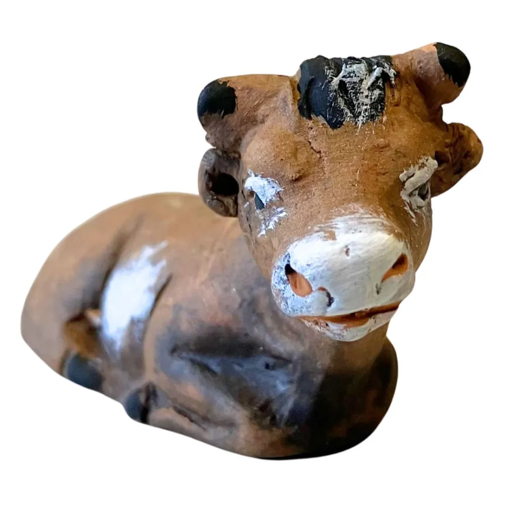 Terracotta Ox for 7 cm Nativity Figures