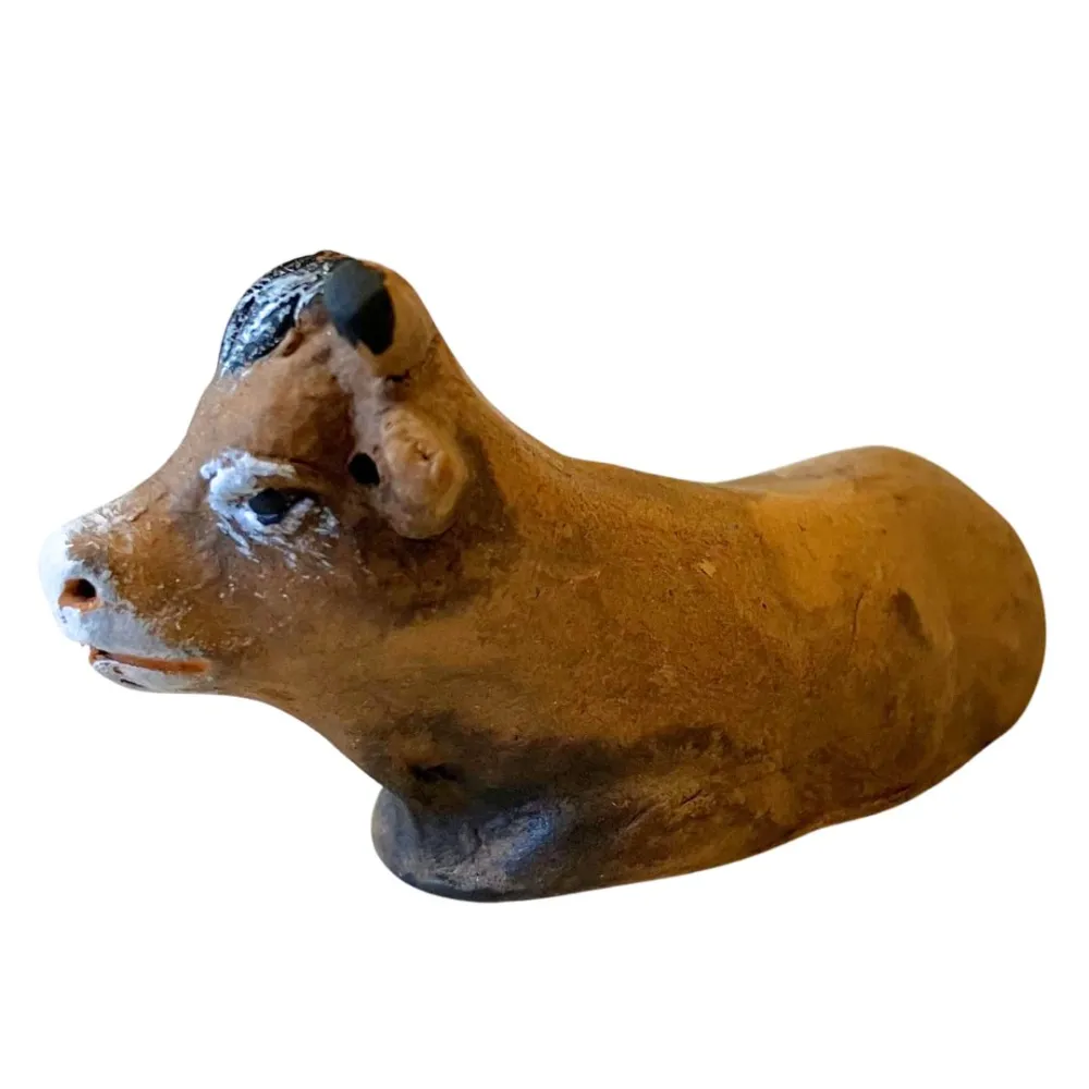 Terracotta Ox for 7 cm Nativity Figures