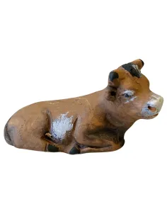 Bue in terracotta per statue da 7 cm