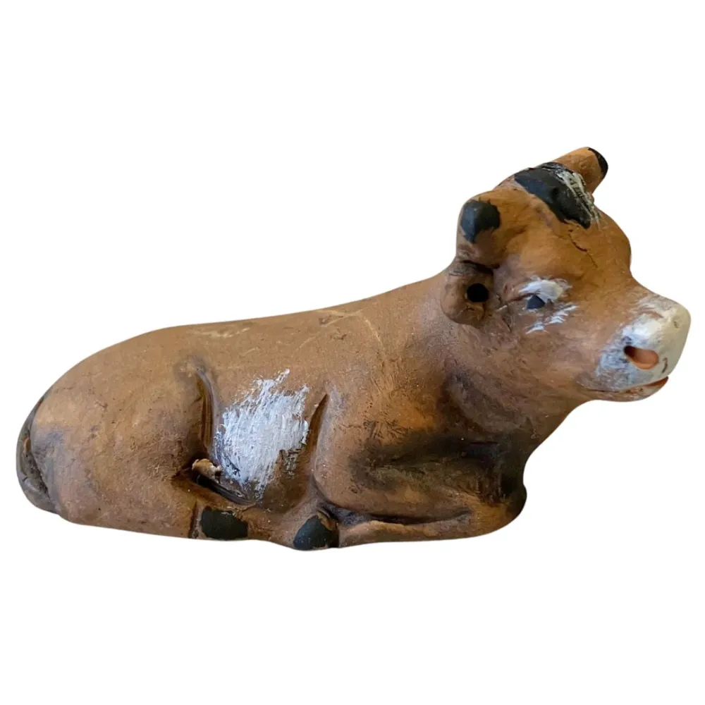 Terracotta Ox for 7 cm Nativity Figures
