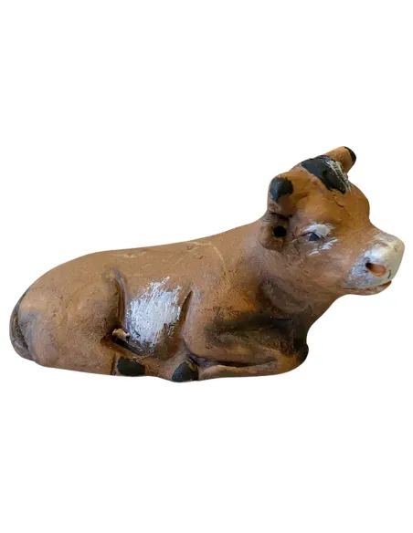 Bue in terracotta per statue da 7 cm