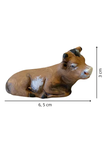 Terracotta Ox for 7 cm Nativity Figures