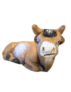 Bue in terracotta per statue da 10 cm 2