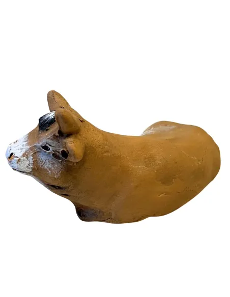 Bue in terracotta per statue da 10 cm