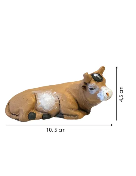 Terracotta Ox for 10 cm Nativity Figures