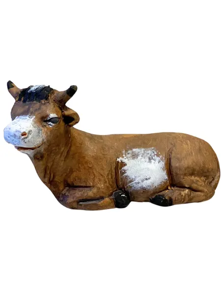 Bue in terracotta per statue da 12 cm