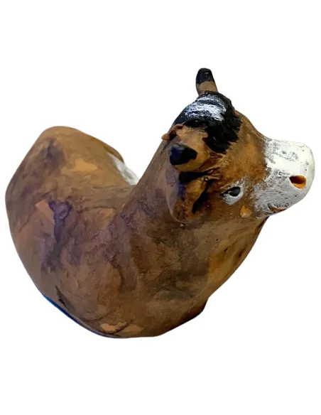 Bue in terracotta per statue da 12 cm
