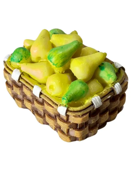 Set of 6 Resin Baskets with Fruit and Eggs for 20–25 cm Nativity Figures