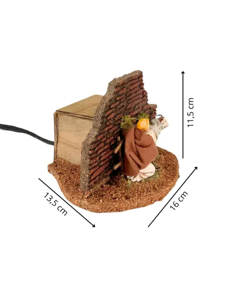 Animated PVC Landi Milking Woman for 10 cm Nativity Figures