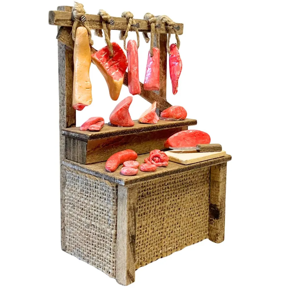 Meat Stall for 10–15 cm Nativity Figures