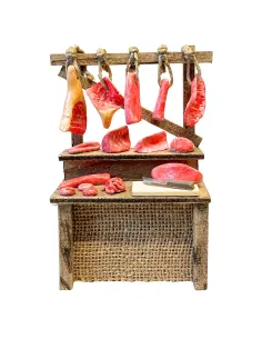 Bancarella con carne per statue da 10-15 cm 2