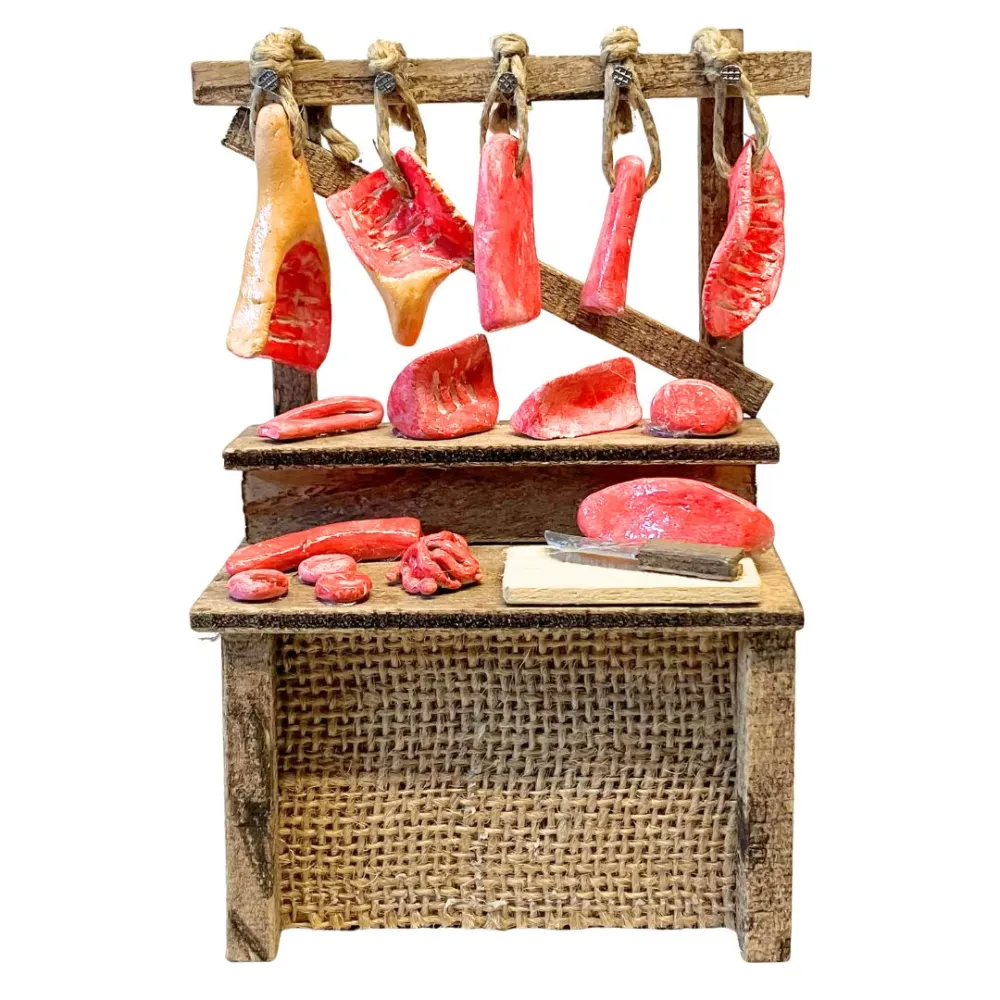 Meat Stall for 10–15 cm Nativity Figures