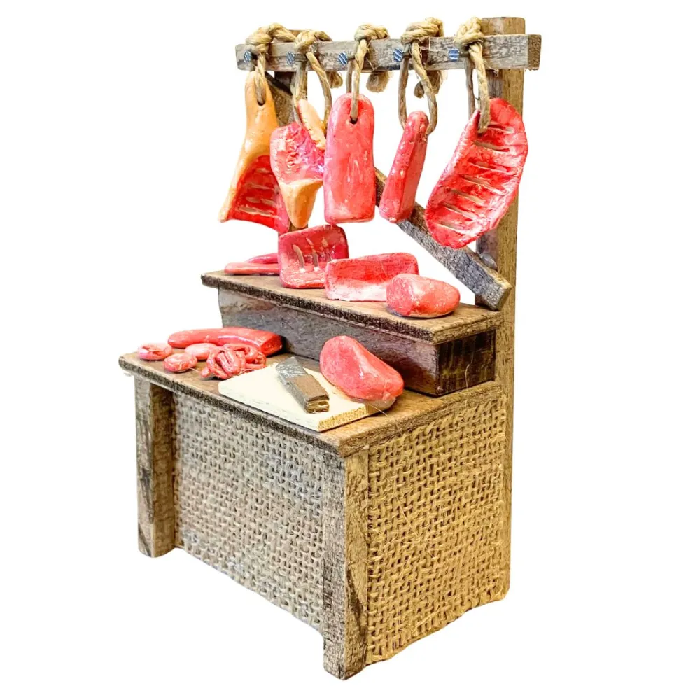 Meat Stall for 10–15 cm Nativity Figures