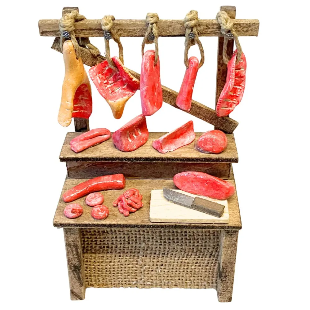 Meat Stall for 10–15 cm Nativity Figures