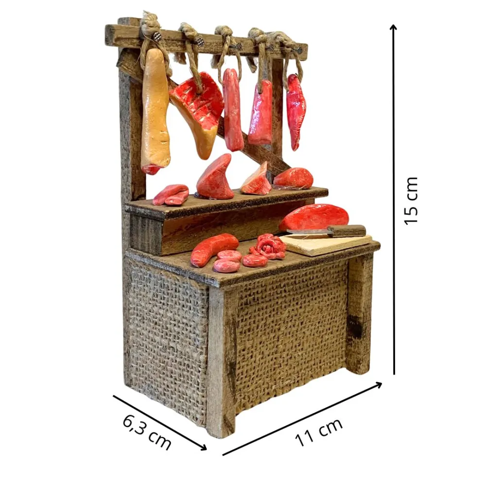 Meat Stall for 10–15 cm Nativity Figures