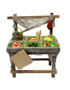 Wooden Market Stall for 25–30 cm Nativity Figures 2