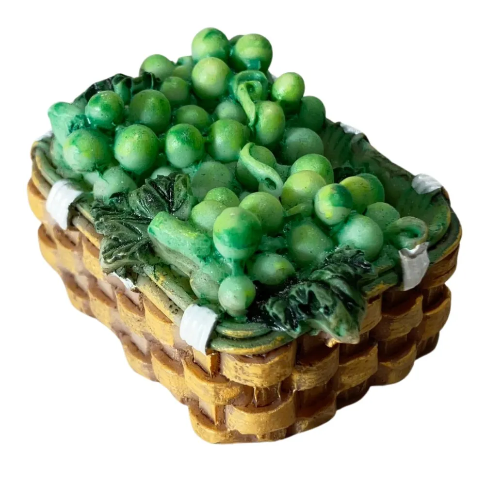 Set of 6 Resin Baskets with Fruit and Eggs for 20–25 cm Nativity Figures