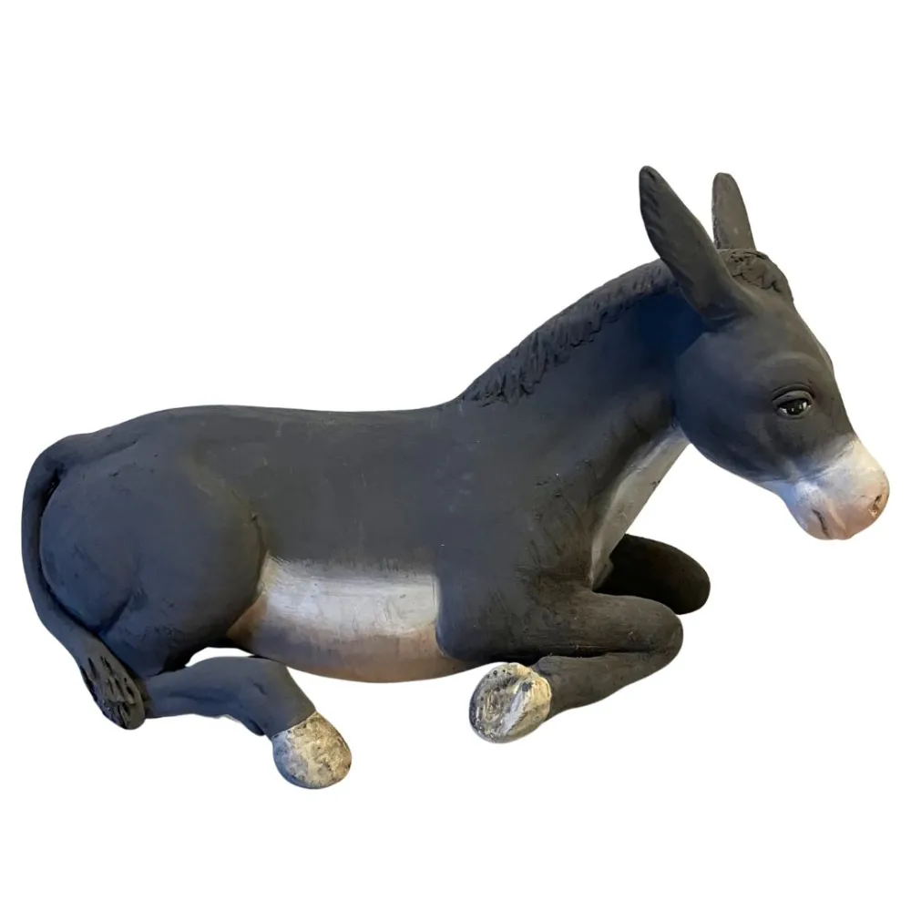 Asino in terracotta per statue da 25-30 cm