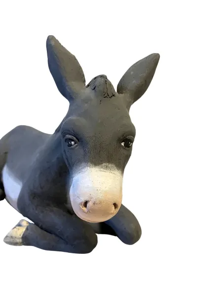 Asino in terracotta per statue da 25-30 cm