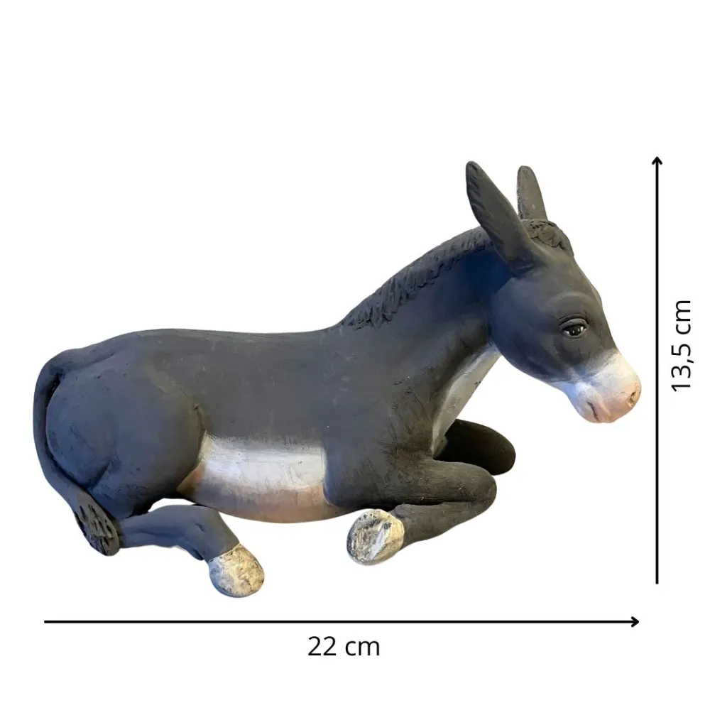 Asino in terracotta per statue da 25-30 cm