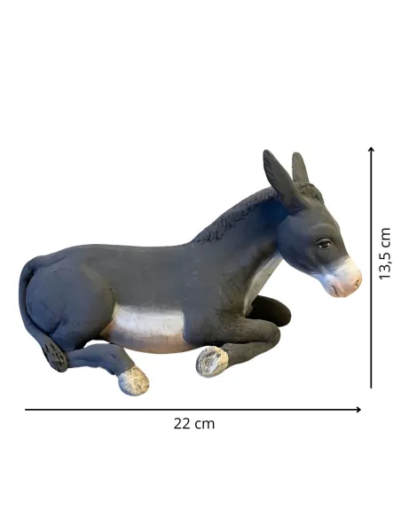 Asino in terracotta per statue da 25-30 cm