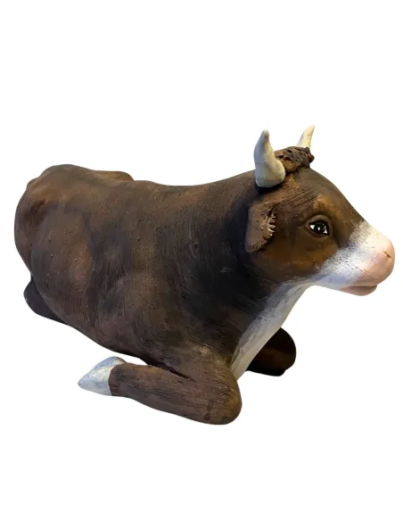 Bue in terracotta per statue da 25-30 cm