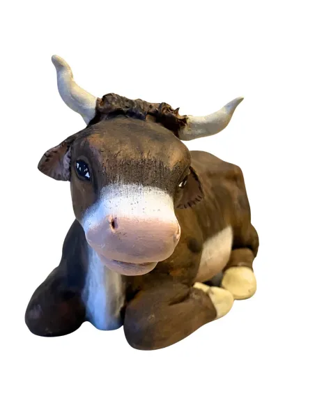 Bue in terracotta per statue da 25-30 cm